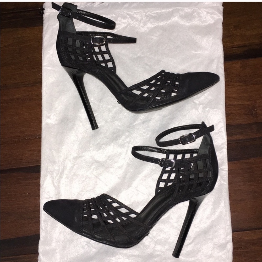 SCHUTZ Sexy Caged Heels Sandals 6.5 Worn Once